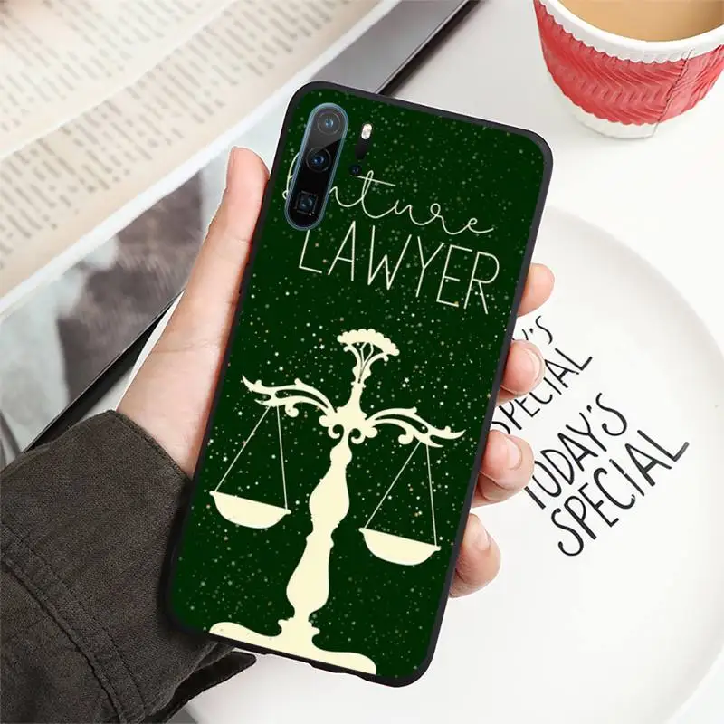 

Law Student Lawyer Judge Phone Case For Huawei P40 P20 P30 lite Pro P Smart 2019 Mate 40 20 10 Lite Pro Nova 5t