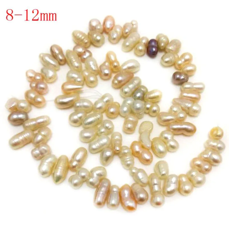 

16 inches 11-16mm Side Drilled Peanut Shaped Dancing Pearl Loose Strand