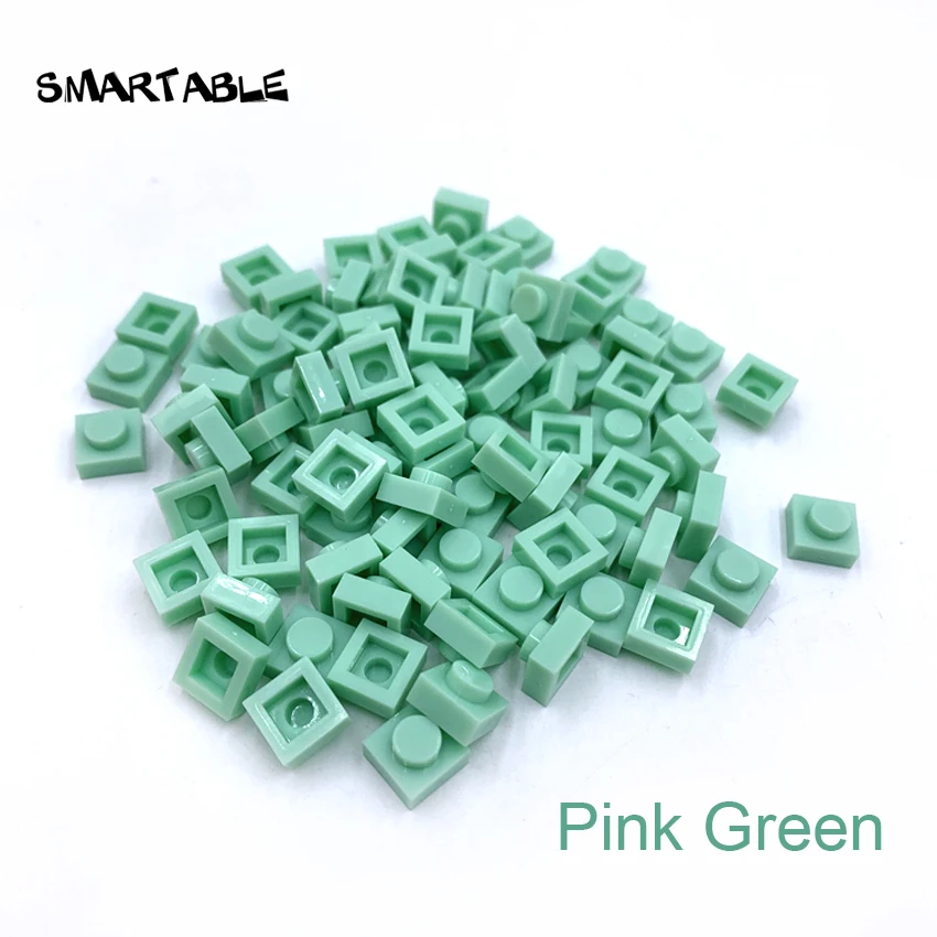 Smartable Массовая пластина 1x1 (другие 33 цвета) строительный блок кирпич MOC детали