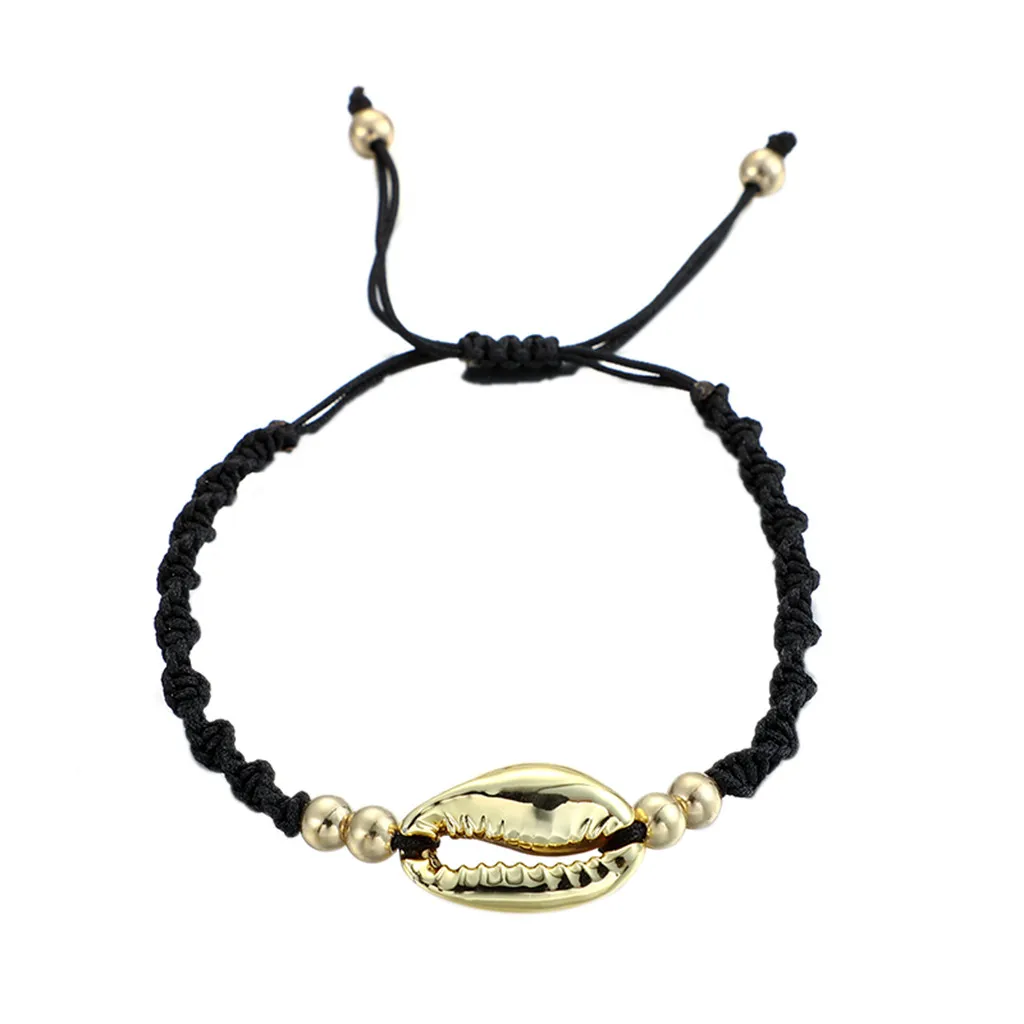 Ножные браслеты этнические ручная вязка сплав маленькие круглые с бусинами