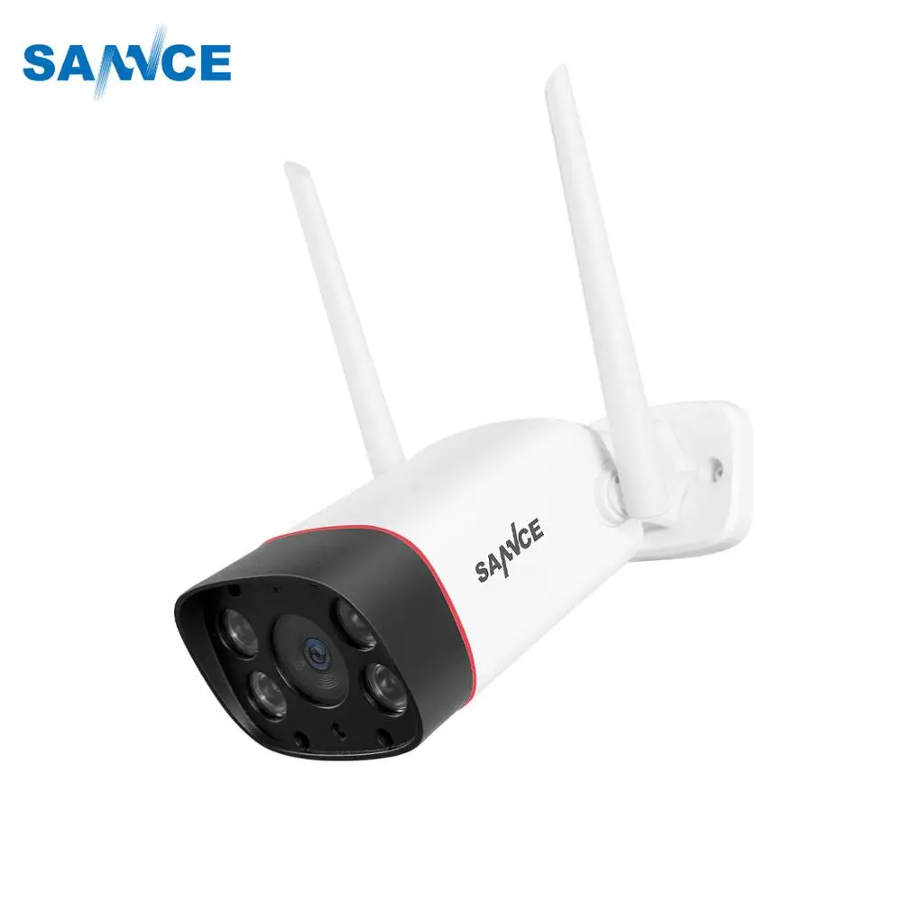 SANNCE Водонепроницаемая ip-камера с разрешением 1080 P, HD WiFi, беспроводная цилиндрическая камера наблюдения, наружная ИК-камера ночного видения, камера для домашней безопасности