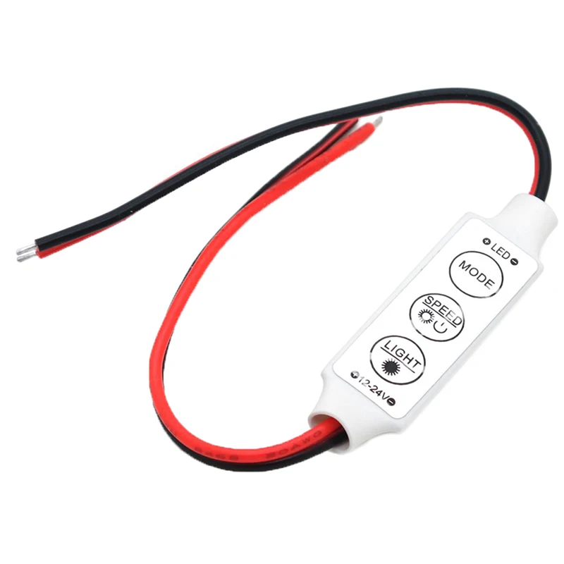 Мини 3Key 12 в источник питания с одним Цвет светодиодный Яркость диммер