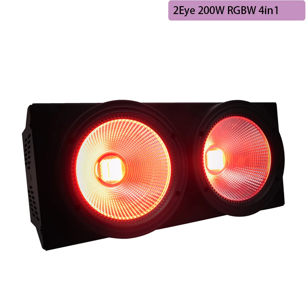 2Eye 200W 4in1 1 шт. 200 Вт COB Stgae светильник 4x100 Вт Led Blinder 100 Вт RGBWA UV 6в1/5в1/4в1/Холодный теплый белый DJ Par Точечный светильник для баров и театров - Цвет: 2Eye 200W 4in1
