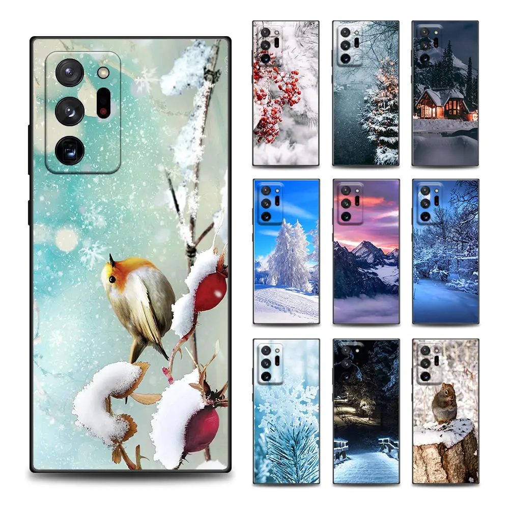 

Covers Landscape Winter Light Phone Case for Samsung M01 M11 M12 M21 M31 M32 M42 M1 M22 M41 M52 M62 Note 20 8 9 10 Plus Silicone