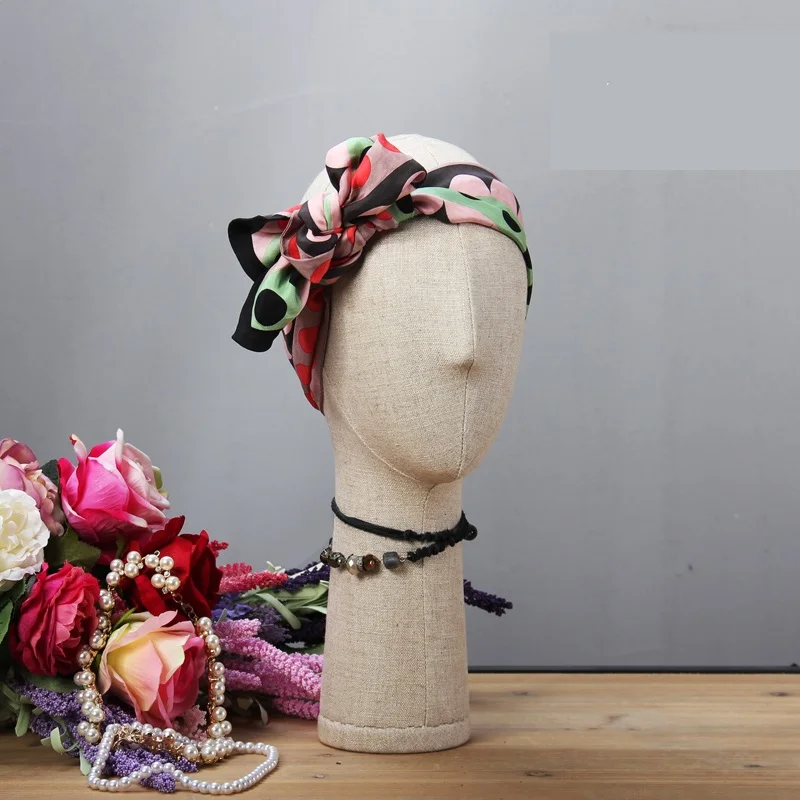 Голова манекена с тканевым покрытием для демонстрации | Дом и сад