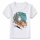 Детская одежда футболка Мой сосед Тоторо и кошка автобус аниме лесной дух для мальчиков и девочек рубашки для малышей oal100