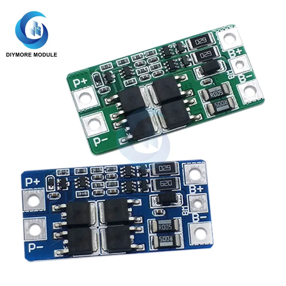 Lifepo4/Литиевые BMS 2S 10A 8,4 V 7,4 V 18650 Батарея защиты печатной платы PCM с балансом для литийполимерное литийионное пакет Мощность банковская комиссия - изображение