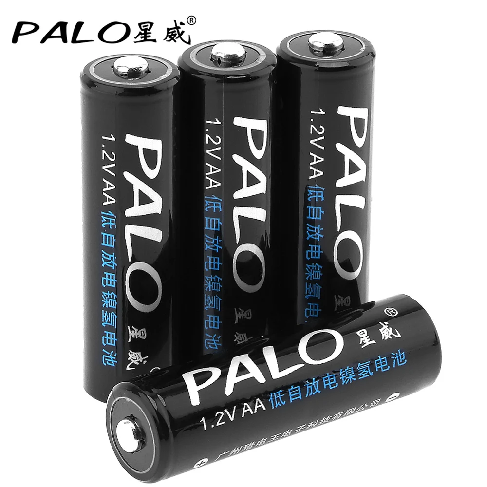 Palo Новое поступление AA AAA C D зарядное устройство USB lcd Быстрая зарядка+ 16 шт 1,2 в Ni-MH AA Аккумуляторная батарея низкий саморазряд