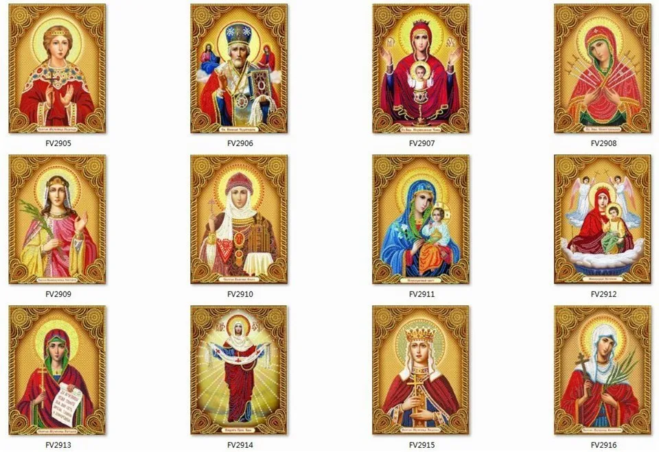 Huacan Diamond Painting Madonna Full Square Diamond Embroidery Religion Home Decoration 5D Diy Mosaic Rhinestone Gift