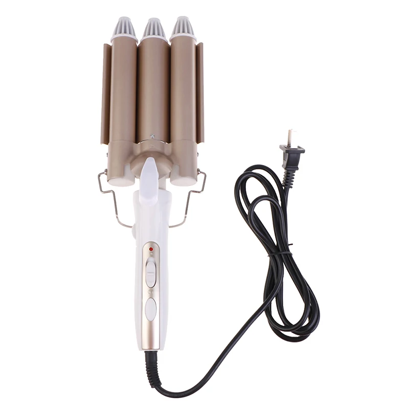 Красота 3 Бочки тройной баррель Керамика волосы щипцы для завивки Волос Глубокая