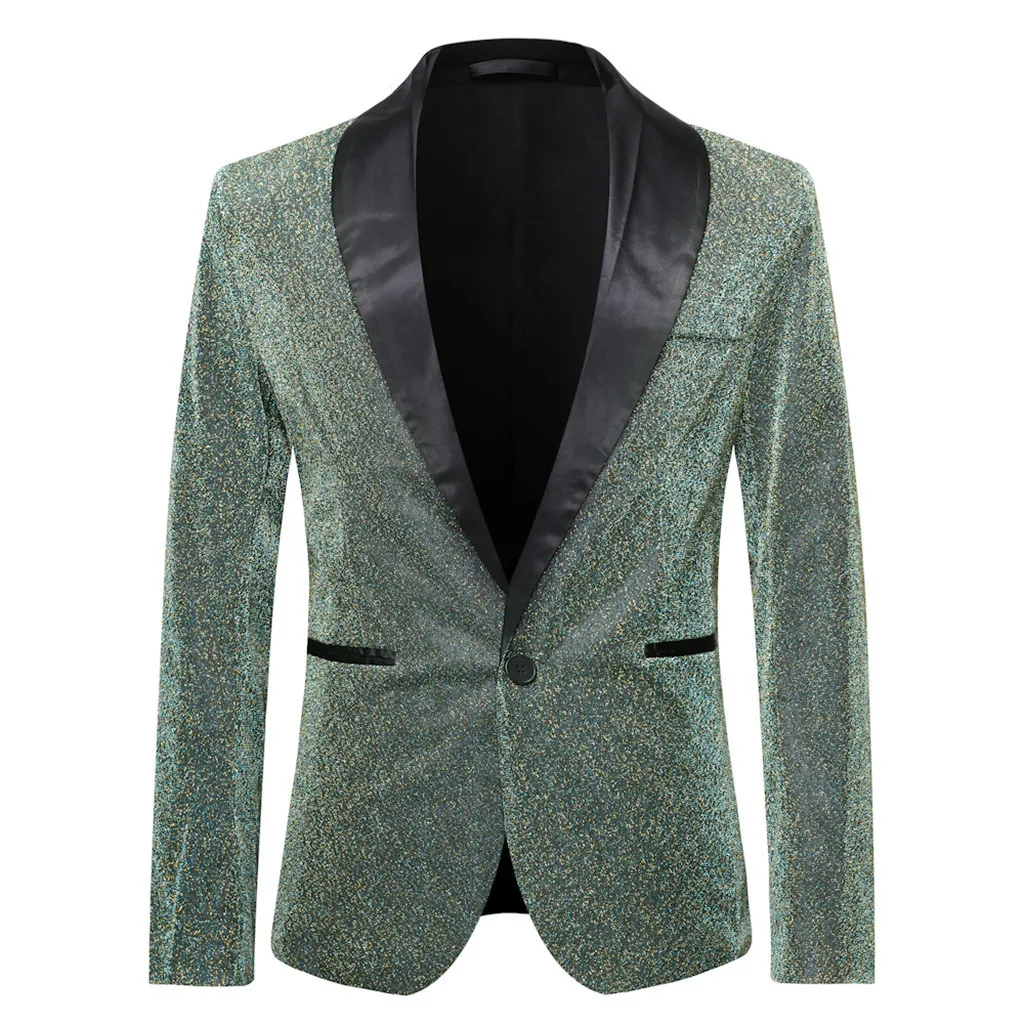 Вечерние стящий вечерний мужской костюм куртка приталенный Мужской Блейзер terno