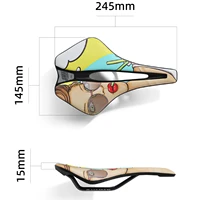 mountain bike seat bicycle comfortable and personalized saddle riding equipment super soft pu microfiber leather saddle