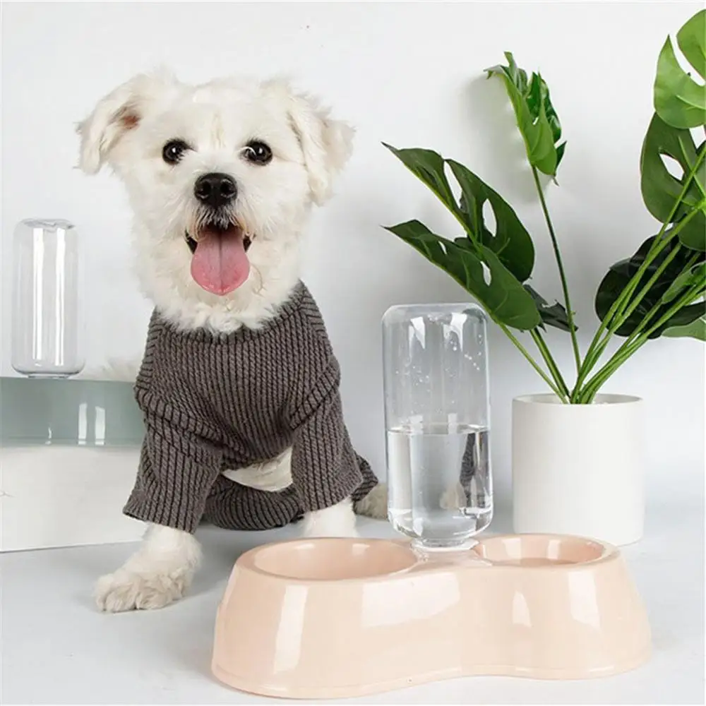 

Cat Automatic Feeder Dog Double Bowls Puppy Water Dispenser Drinking Fountain Kitten Eating Dish Bottle Cat Dog Accessories