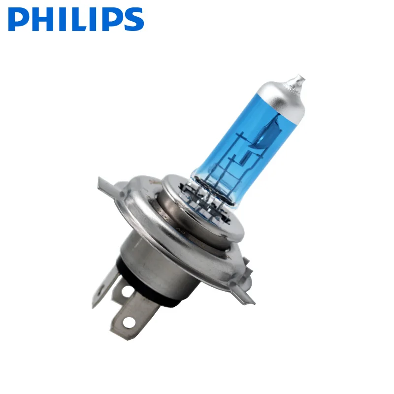 2 шт. автомобильные галогенные лампы Philips H4 9003 12 в 60/55 Вт HB2 Crystal Vision 4300K с
