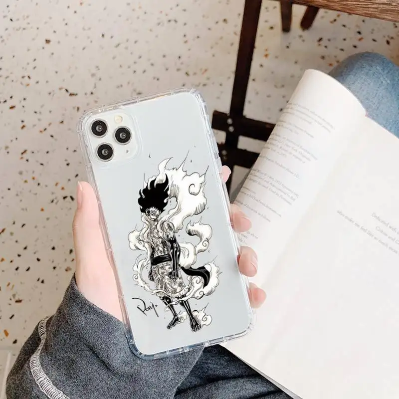 

One Piece Luffy Japanese Manga Phone Case Transparent for iPhone 11 12 mini pro XS MAX 8 7 6 6S Plus X 5S SE 2020 XR