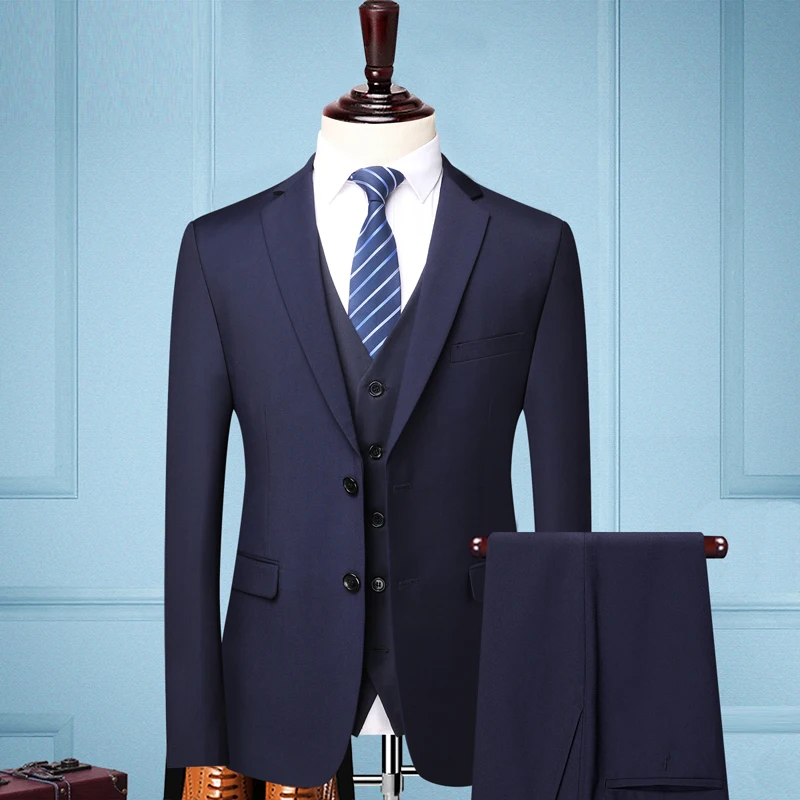 

Мужской костюм из 3 предметов, свадебное платье для жениха для мальчиков, Блейзер, мужской костюм, деловая одежда, жилет, Официальный пиджак, ...