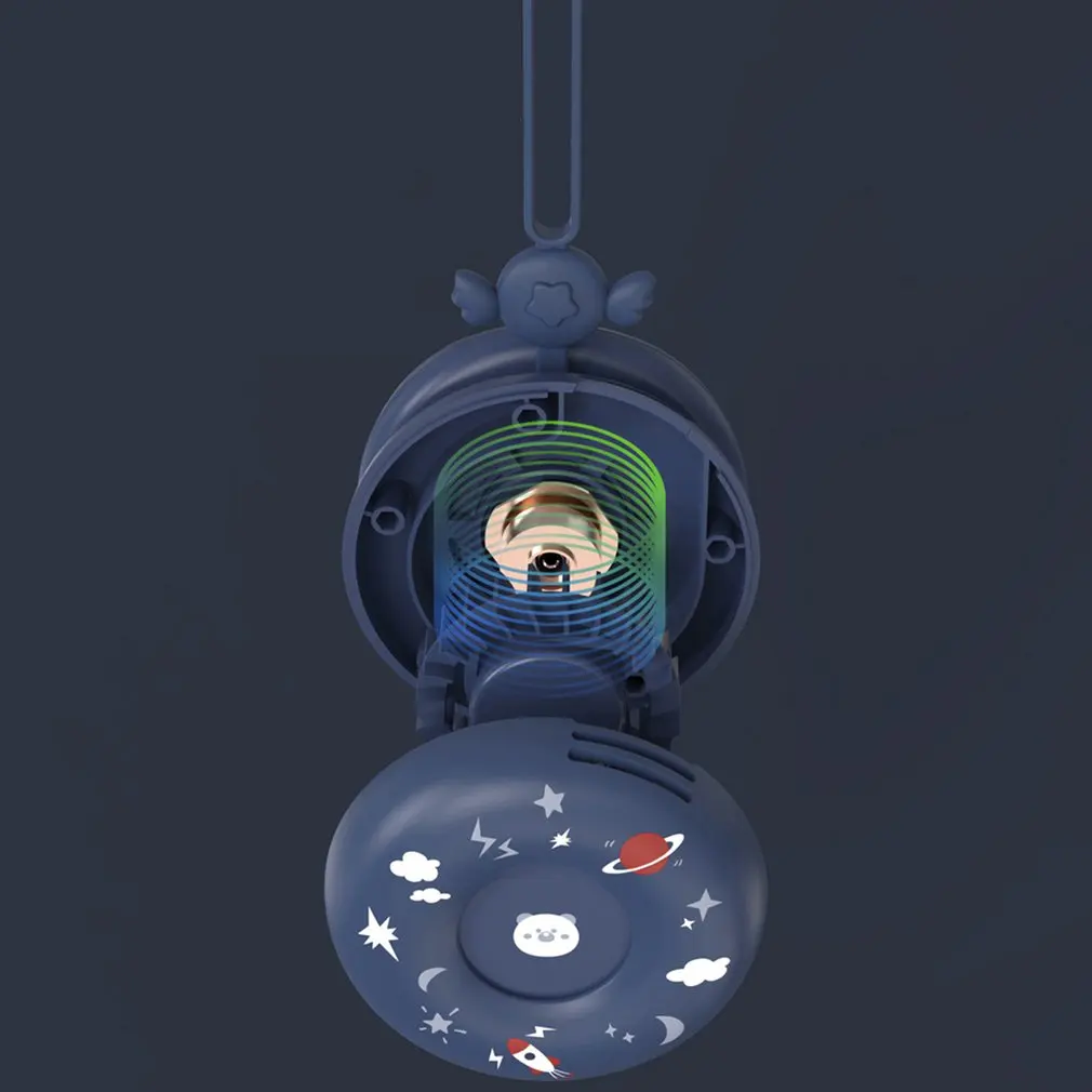 

Portable Cooling Fan Usb Charging Leafless Hanging Neck Fan Two-gear Adjustable Outdoor Hanging Neck Fan Summer Cooling Fan