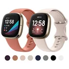 Ремешок спортивный для Fitbit SenseVersa 3, 2 шт. в упаковке, мягкий силиконовый сменный Браслет для смарт-часов Versa 3, аксессуары для наручных часов
