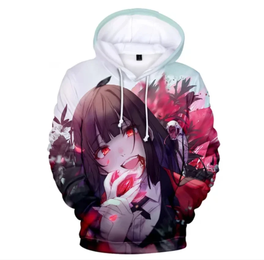 Новый костюм для косплея японского аниме Kakegurui 3D толстовка мальчиков и девочек