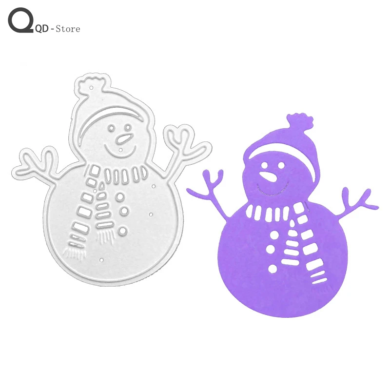 

Scrapbook Metal Cutting Dies Children's Puzzle Christmas Snowman DIY Card Make Mould Model Craft Decoration New 2021 Wholesale
