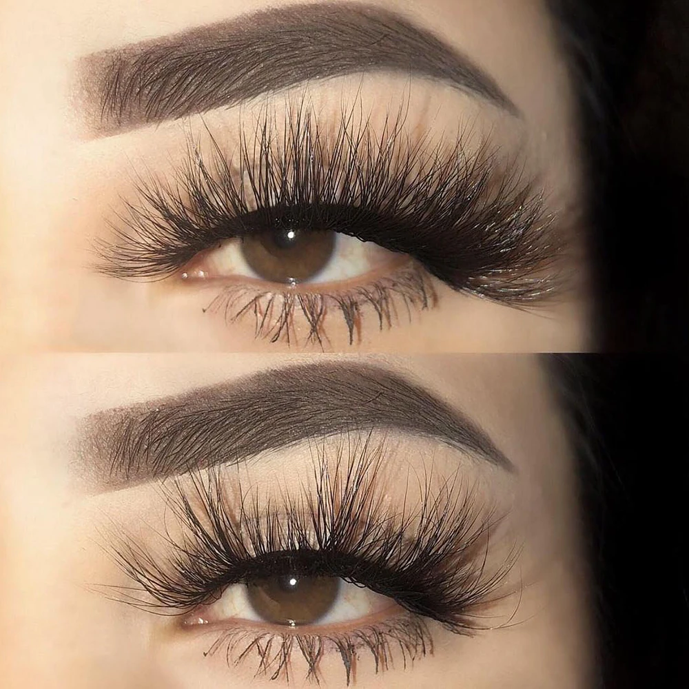 

7Pairs 25mm Soft Fluffy 8D Mink False Eyelashes Dramatic Long Wispies Lashes Extension Natural Volume Beauty Handmade Eye Makeup