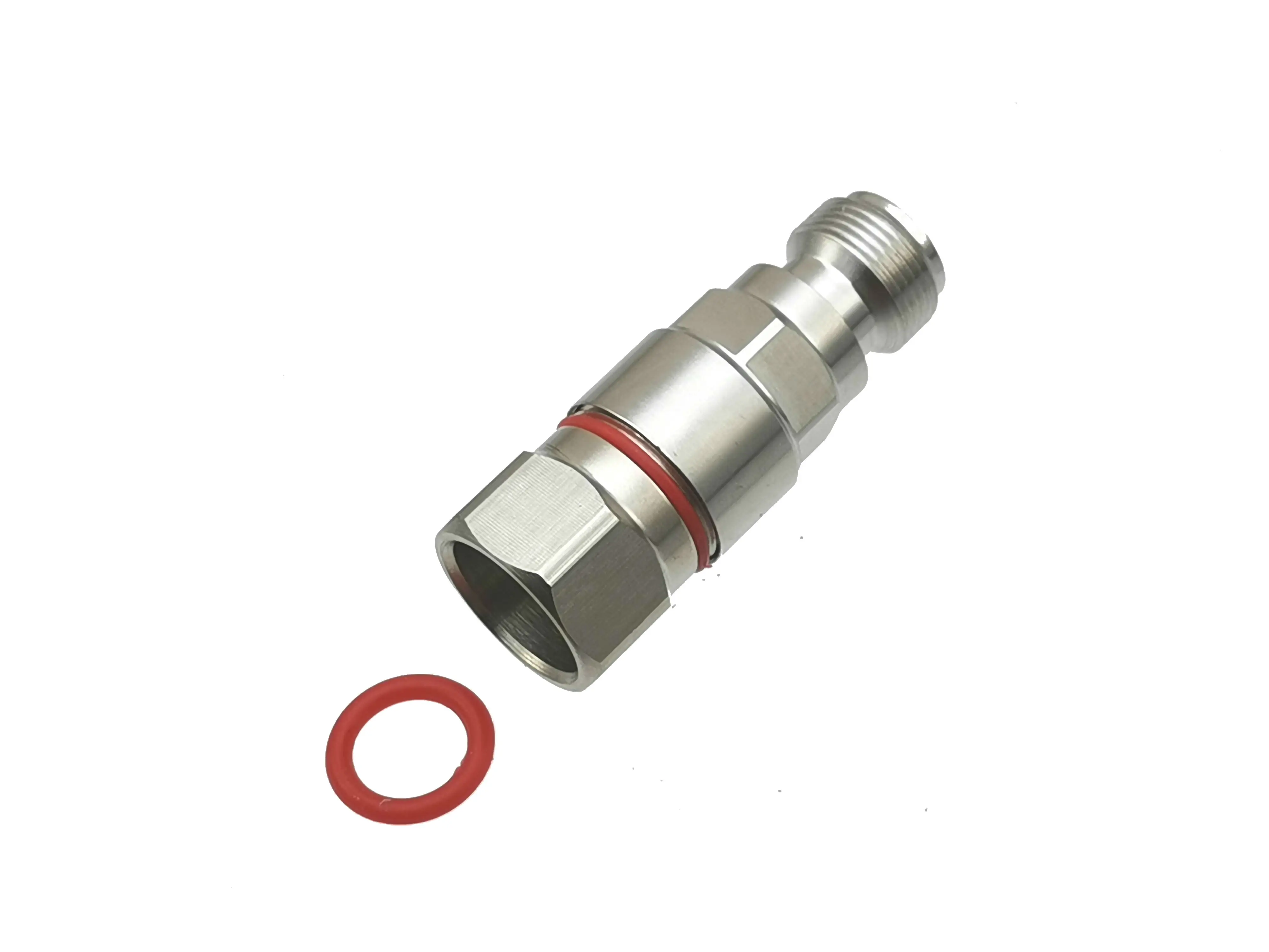 10 шт. Разъем N женский зажим 1/2 дюйма прямой гофрированный кабель F|female n connector|female