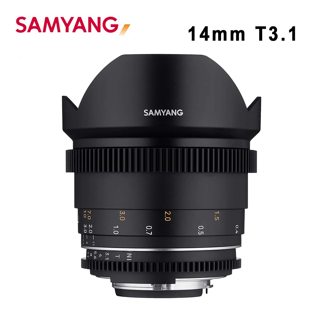 Объектив Samyang для камеры 14 мм T3.1 сверхширокоугольные цифровых зеркальных камер