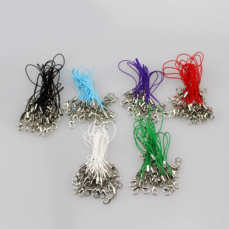 Лобстер Кнопка мобильный телефон ключ висячая веревка глиняная кукла DIY