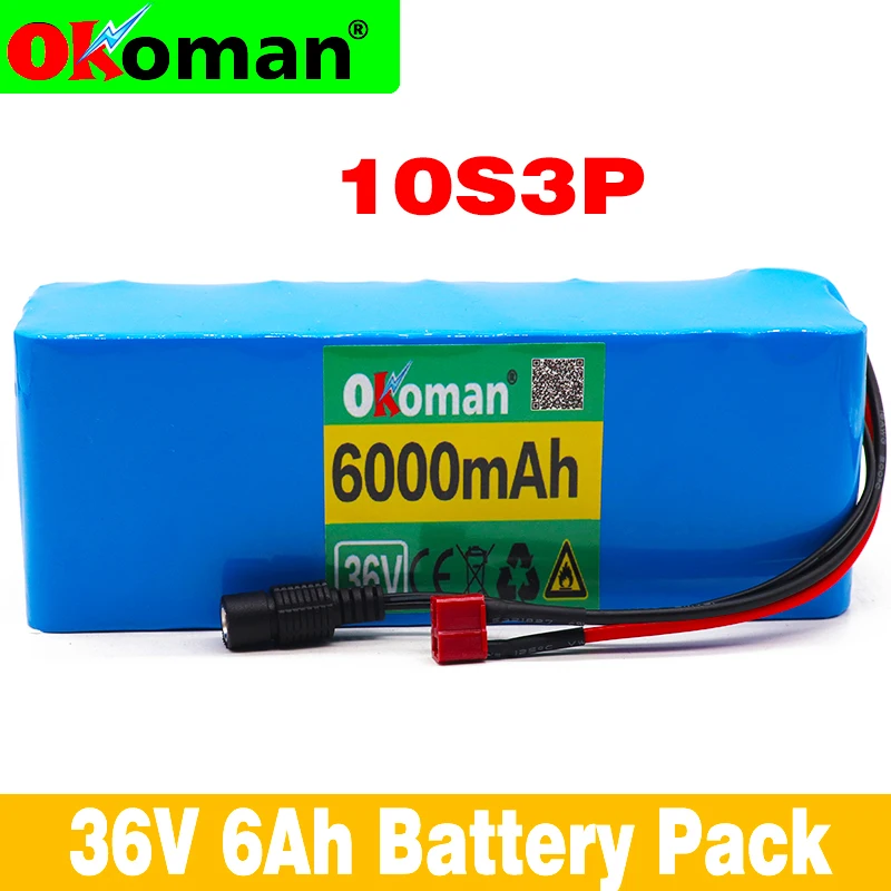 36 6ah 500 w литиевая батарея 18650 электрический велосипед с ПВХ коробкой для