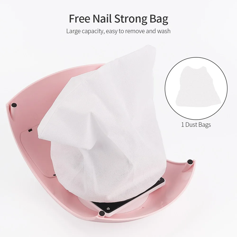 80 Вт Мощный маникюрный пылесборник арочные ногтей всасывания пыли пылесоса