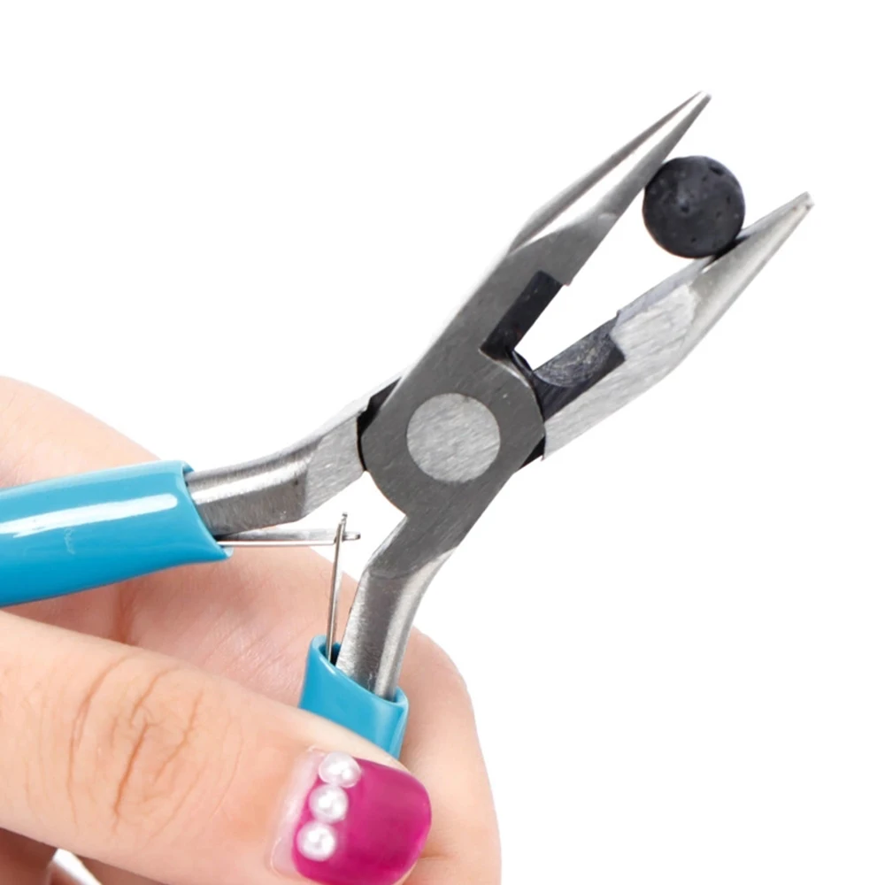 

Jewelry accessories repair tools pliers cutting copper wire oblique pliers round nose pliers 4.5 inch mini pliers