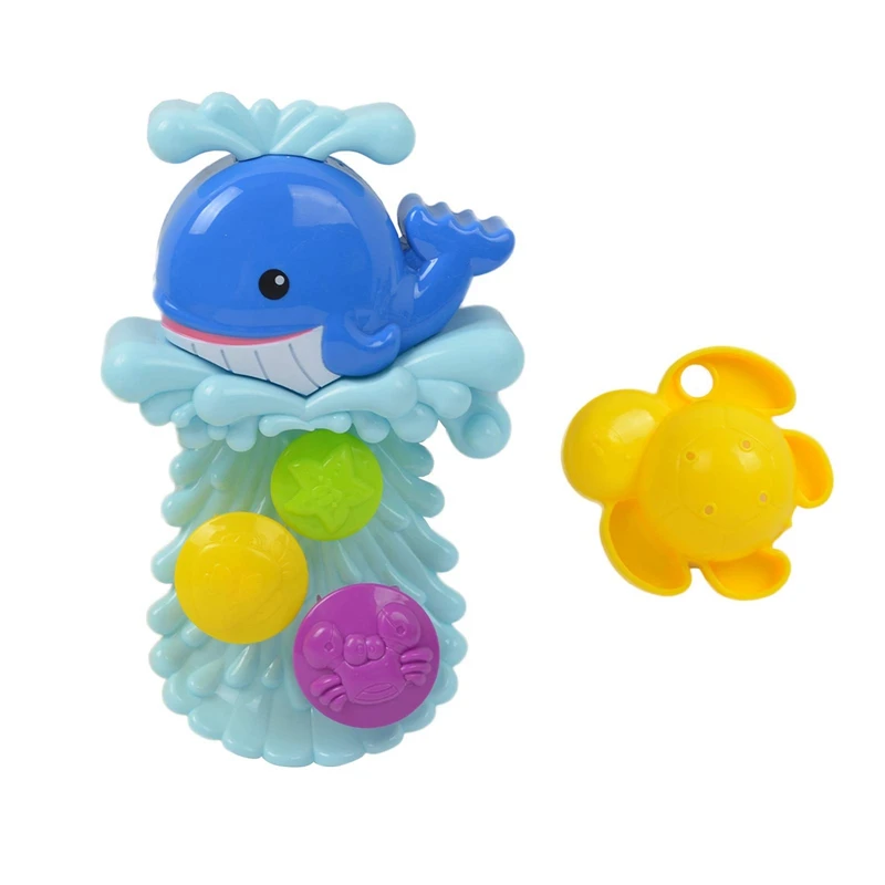 

Детская игрушка для ванны, водный круг, дельфин, Игрушки для ванны, цветок, водопад с присосками для детей, игра для ванны