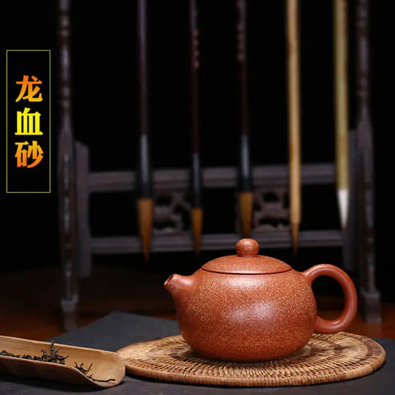 

Big Red Mud Mini Xishi Pot Yixing Purply Clay Teapot Chinese Kongfu Tea Pots 150ml Teaware