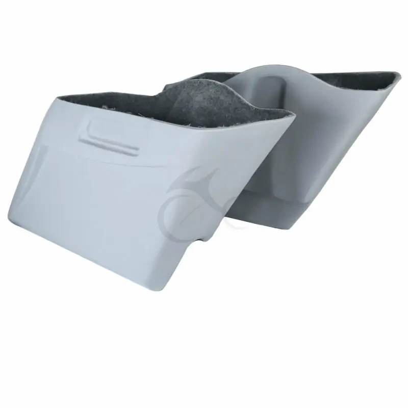 

Motorcycle Unpainted 5" Extended Angled Cuts Saddlebag For Harley Touring Road King Road Gilde Custom 1993-2013