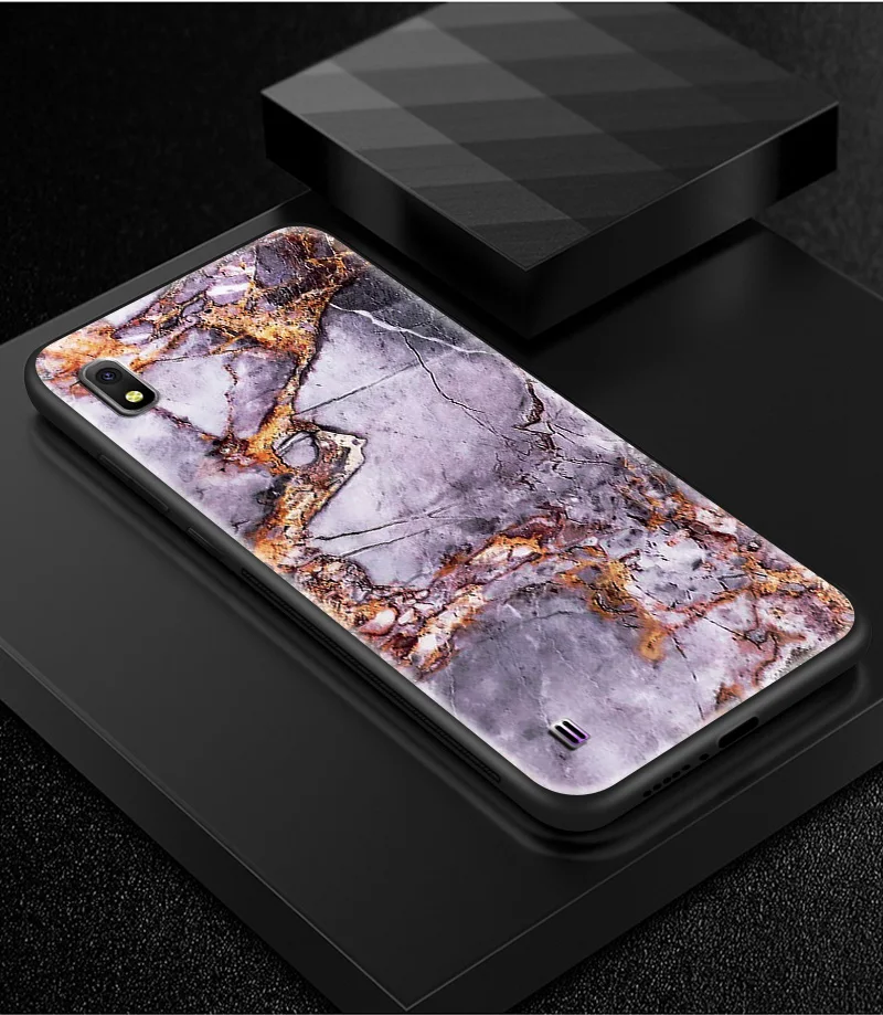 Закаленное Стекло чехол для samsung Galaxy A10 A80 A90 A6S A8S A20 A30 A40 A50 A70 J4 плюс M10 M20 M30 S8 S9 S10+ защитный чехол