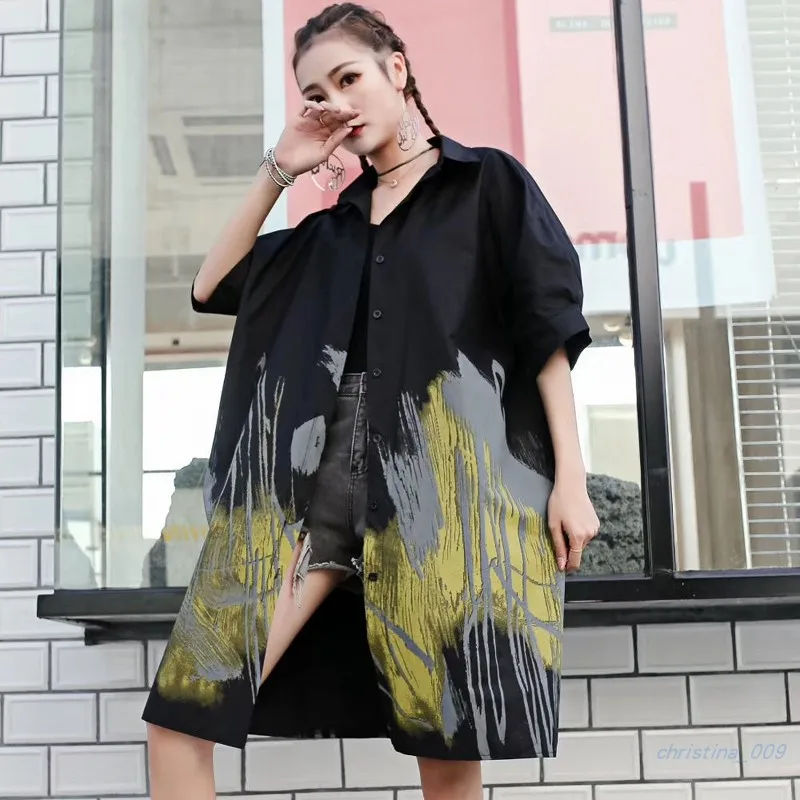 Тайланд tide фирменный галстук-рубашка женская большого размера Ретро стиль с