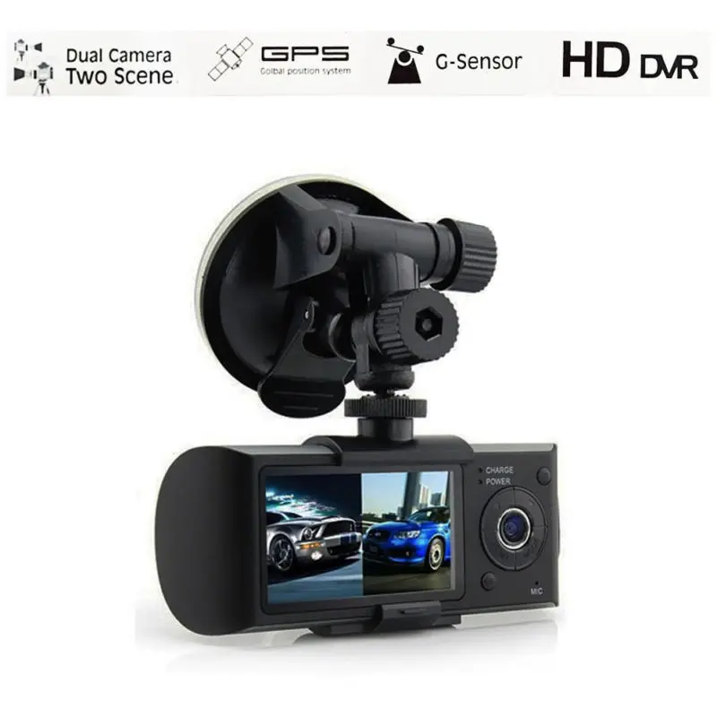 Автомобильный видеорегистратор AKASO HD с двумя объективами, gps камера, видеорегистратор заднего вида, Автомобильный регистратор, g-сенсор, Автомобильный видеорегистратор s X3000 R300
