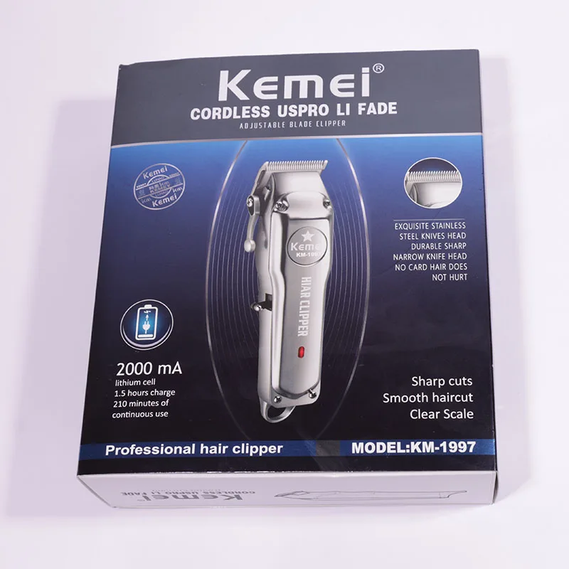 

110-240v all-metal professional clipper for barber rechargeable hair trimmer men electric beard shaver hair cutting machine