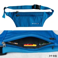 outdoor sports waist bag for riding close fitting anti theft water repellent running waist bag with multiple compartments
