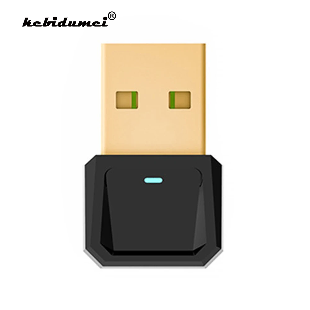 

kebidumei USB Bluetooth 5.0 Dongle Adapter for PC Computer Speaker Wireless Mouse Bluetooth Music Audio Receiver Transmitter New