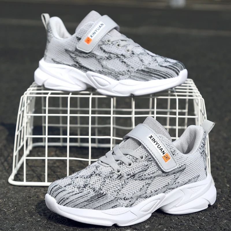 Детские кроссовки для мальчиков дышащая сетчатая спортивная обувь Повседневные