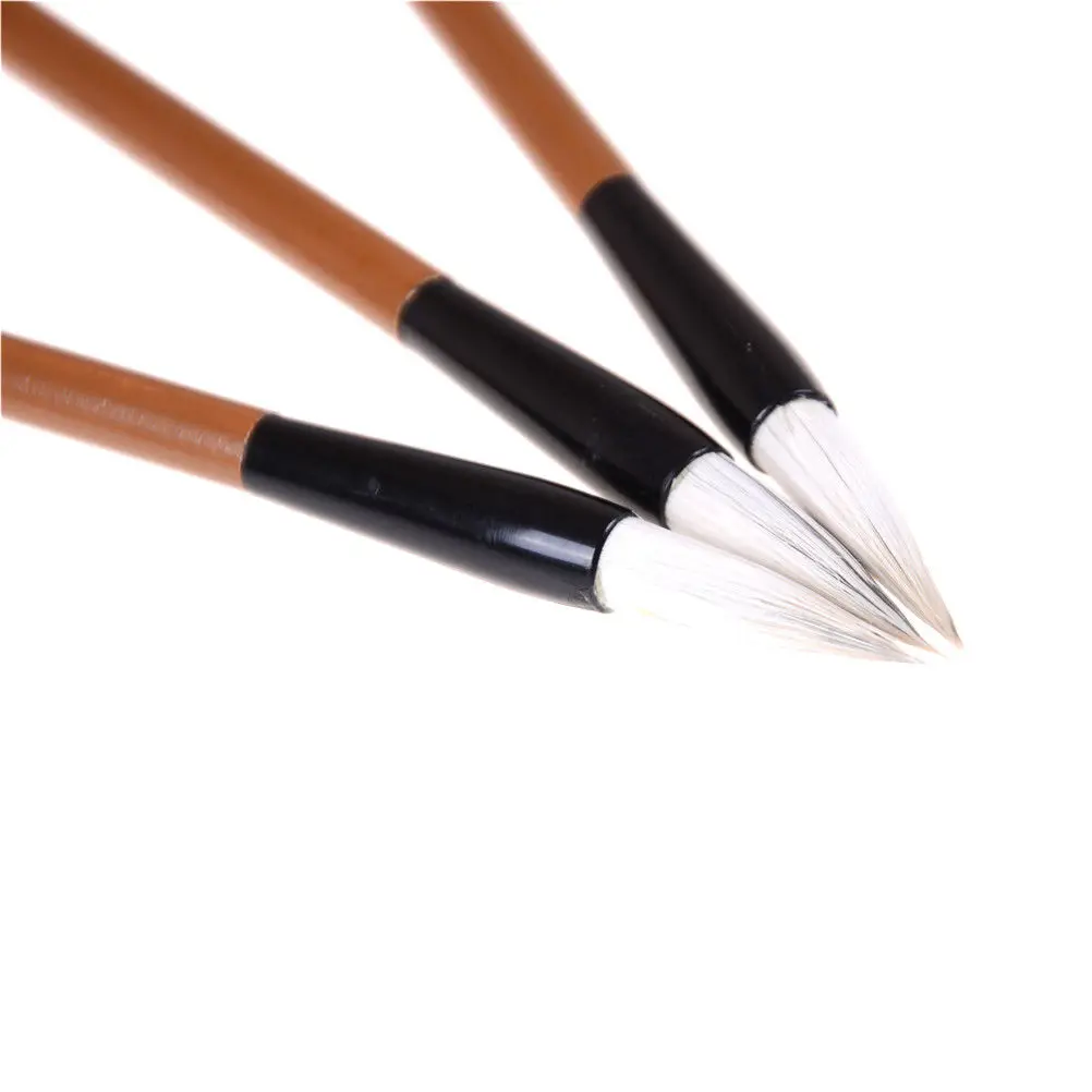 

3pcs x Calligraphy Brush Brushes Nylon Hair Acrylics Art Paint Brush Set for Chinese paiting pen Watercolor Oil Painting Brush