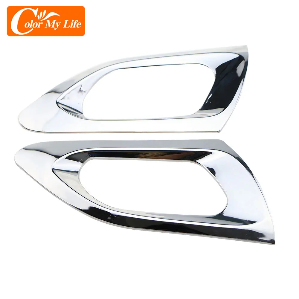 Для Peugeot 208 2015 - 2019 ABS Chrome 2 шт./компл. крышка чаши передней двери аксессуары для