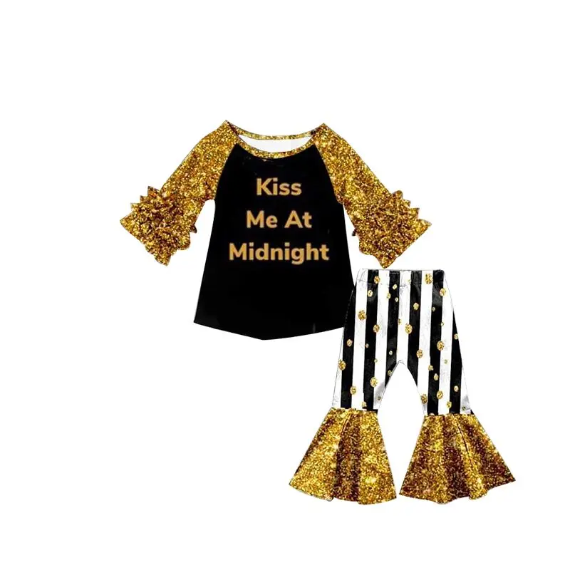 Лидер продаж сезон осень плиссированные брюки с длинными рукавами цвет золотой