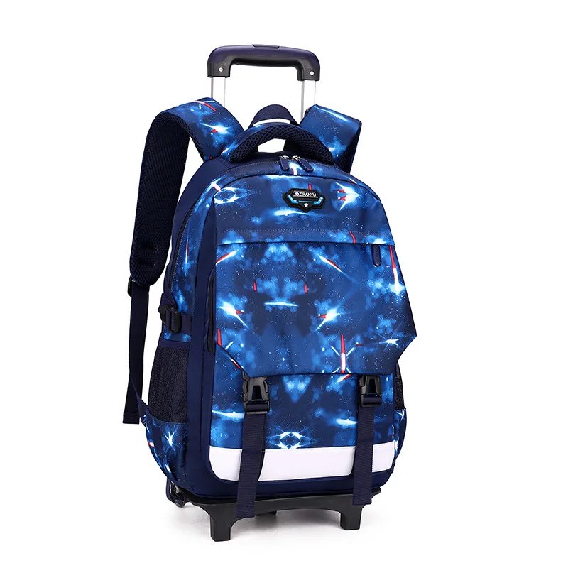 waterproof Trolley school backpacks boys Girls children School Bags Wheels Travel bag Luggage backpacks kids Rolling schoolbags