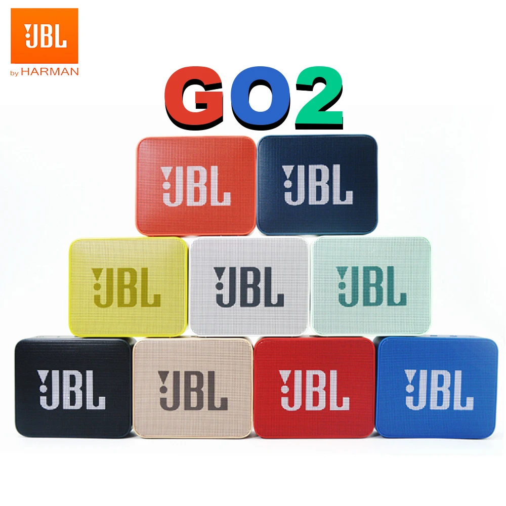 

JBL GO2 Wireless Bluetooth Speaker Mini Portable Speaker Go 2 IPX7 Waterproof Outdoor Bass Sound Rechargeable Battery with Mic