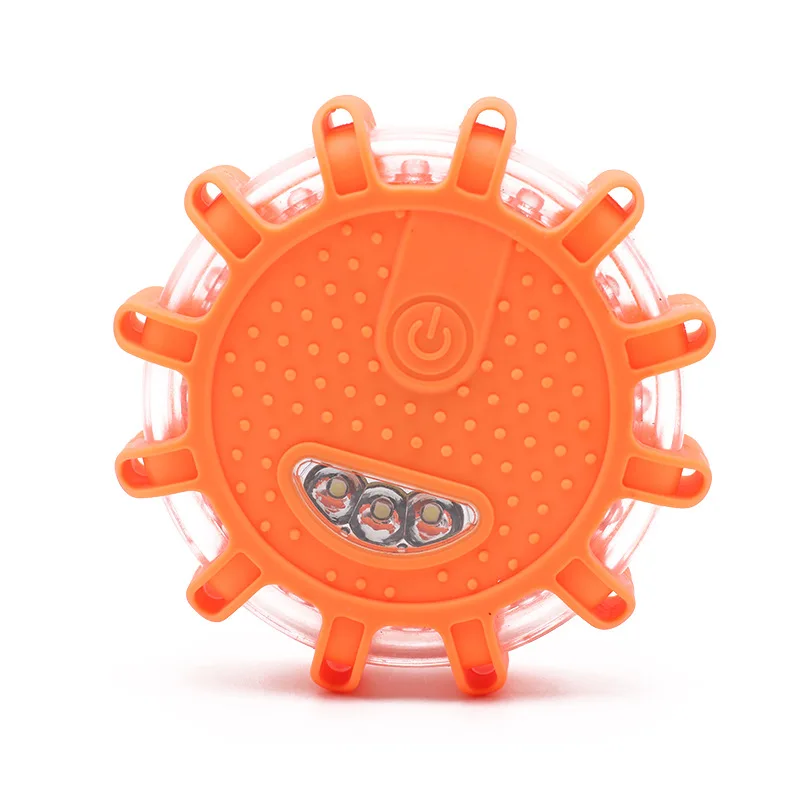 

Magnetic Emergency Roadside Safety Light IP44 Road Flares Rescue Orange LED Strobe Warning Light Flashlights Car Beacon Lamps