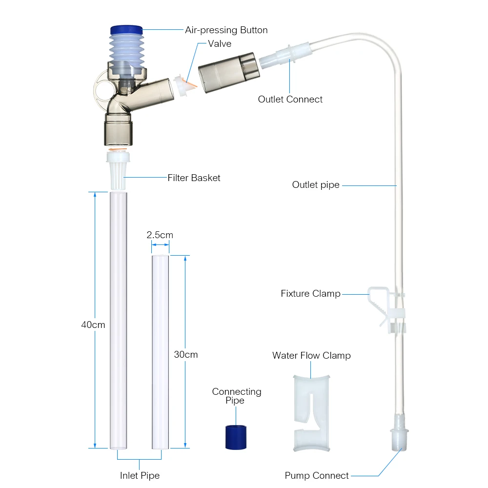 Ручное подавление воздуха в аквариуме устройство для очистки воды очистка