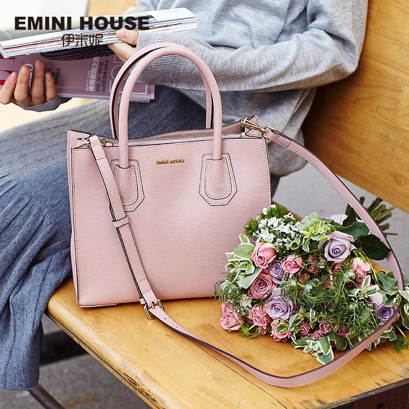 EMINI HOUSE сумка-тоут из спилка, роскошные кожаные сумки, женские сумки, дизайнерские сумки через плечо для женщин, сумки через плечо, женские сумки