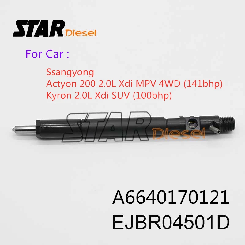 

Инжектор в сборе EJBR04501D (A6640170121), инжектор дизельного топлива EJB R04501D, новый инжектор EJBR0 4501D для SSANGYONG